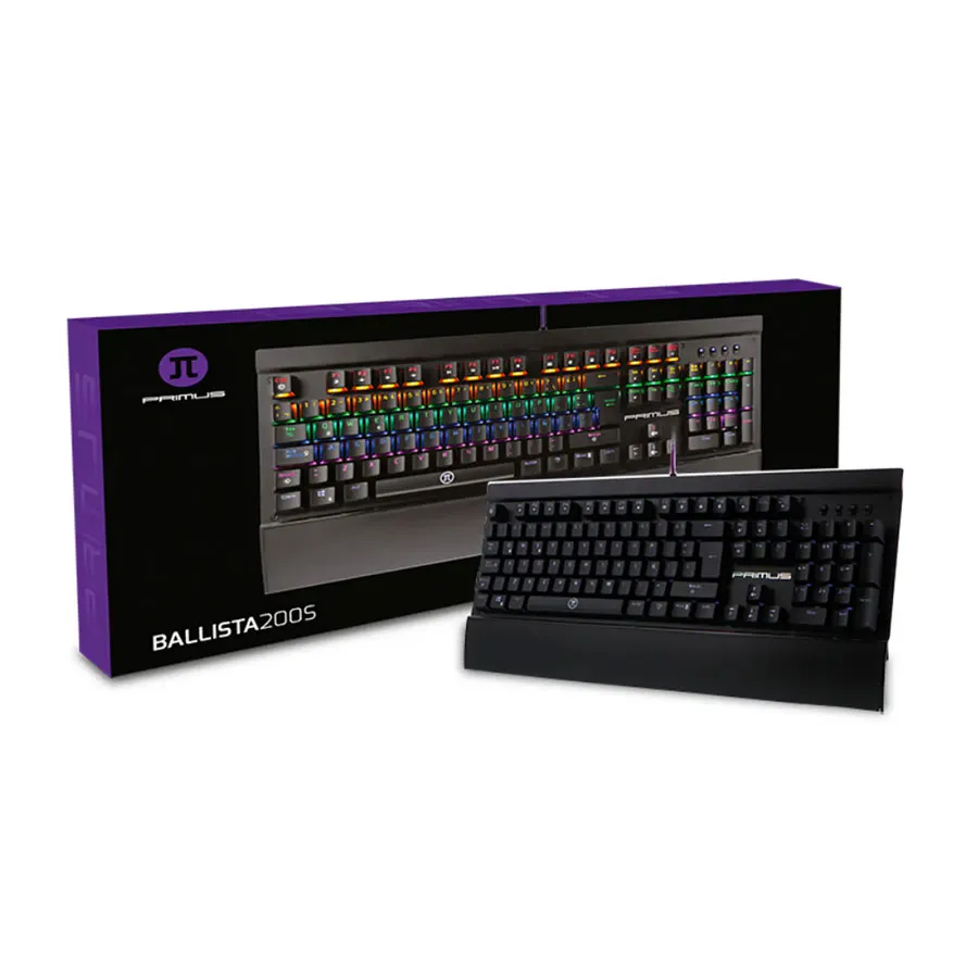 [00903] Teclado Mecanico Gamer Primus Ballista 200S Brown Swtich, RGB Completo, Anti-Ghosting