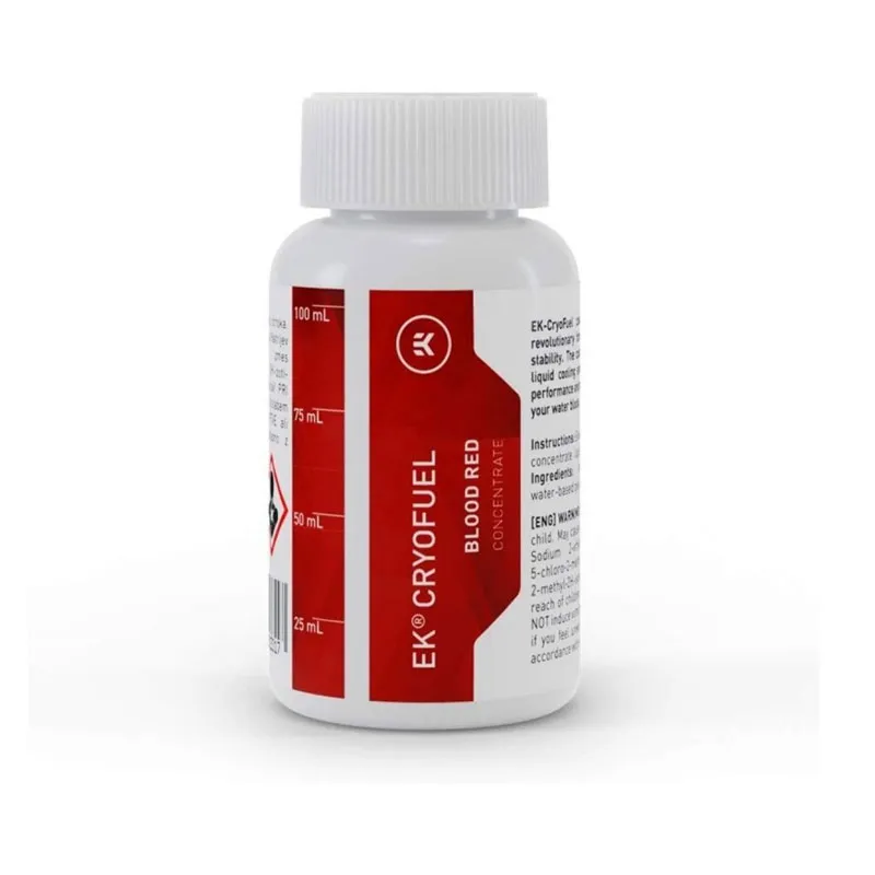 [01427] EKWB EK-CryoFuel Rojo Sangre Concentrado PC Refrigerante 100ML Rinde 1 Litro