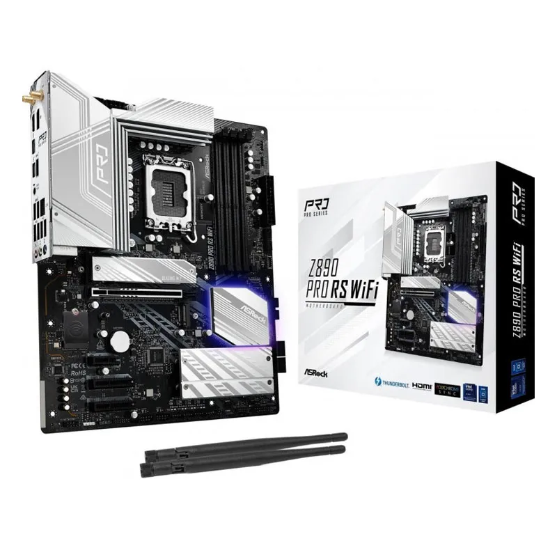 [03014] ASRock Z890 Pro RS WiFi LGA 1851 Intel Z890 SATA 6Gb/s ATX Motherboard