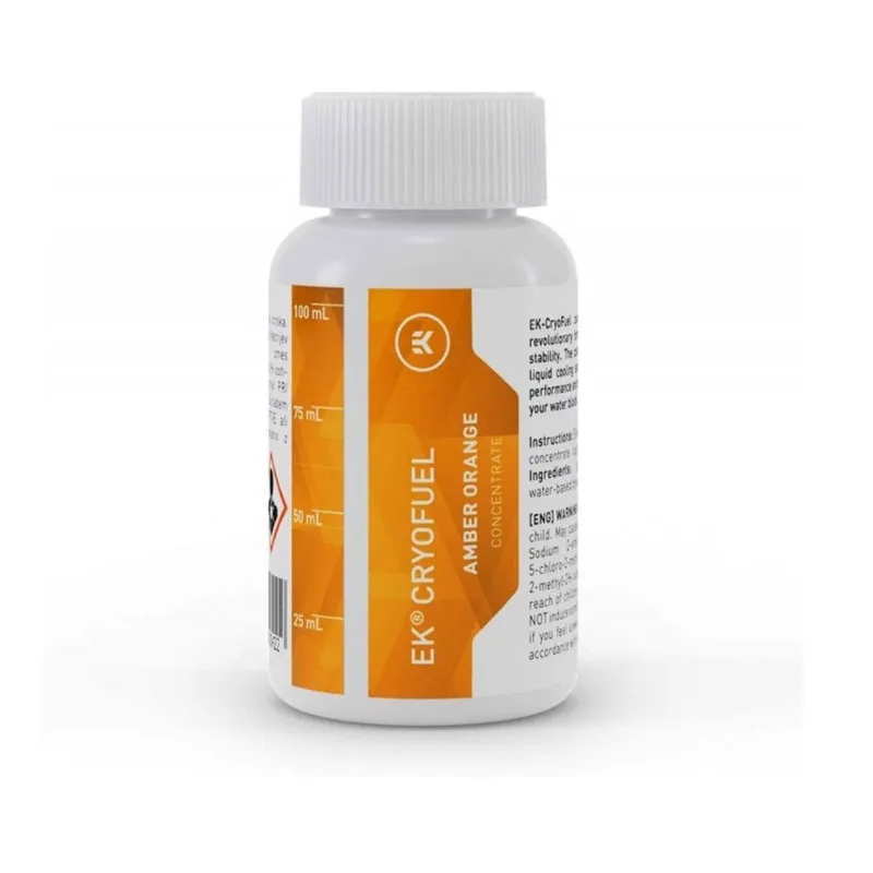 [01560] EKWB EK-CryoFuel Orange Ambar Concentrado PC Refrigerante 100ML Rinde 1 Litro