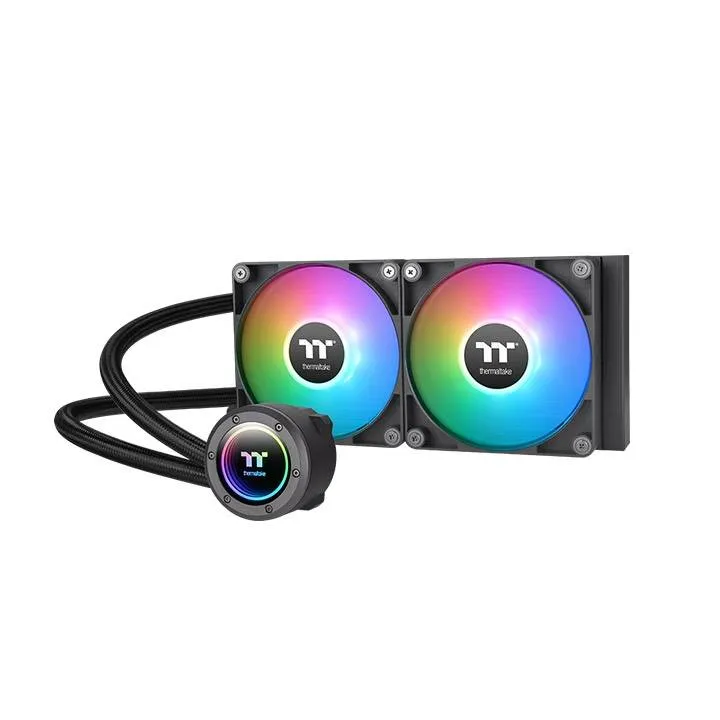[01800] Thermaltake TH240 ARGB Sync Black Edition Intel LGA1700 Cooler Ready AMD AIO Liquid Cooling 240mm CPU Cooler 4713227529648