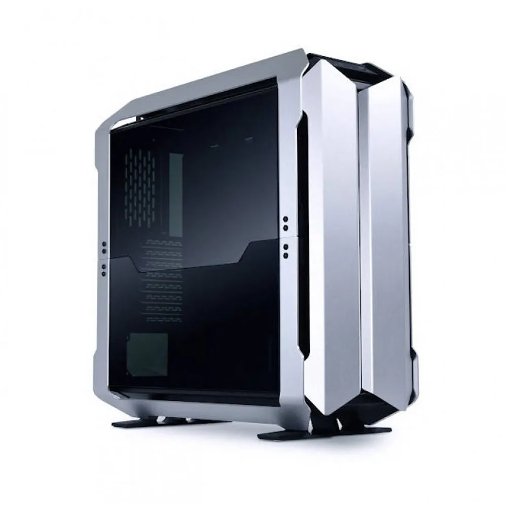[02197] LIAN LI Odyssey X Silver Tempered Glass Ambos Lados Aluminum Full Tower Case - TR-01A