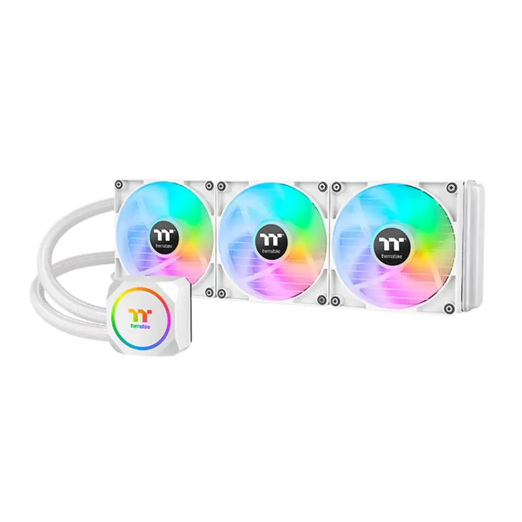 [02288] Thermaltake TH420 White ARGB 420mm AMD AM5/AM4 Intel LGA 1700/1200 High Efficiency Radiator CL-W369-PL14SW-A