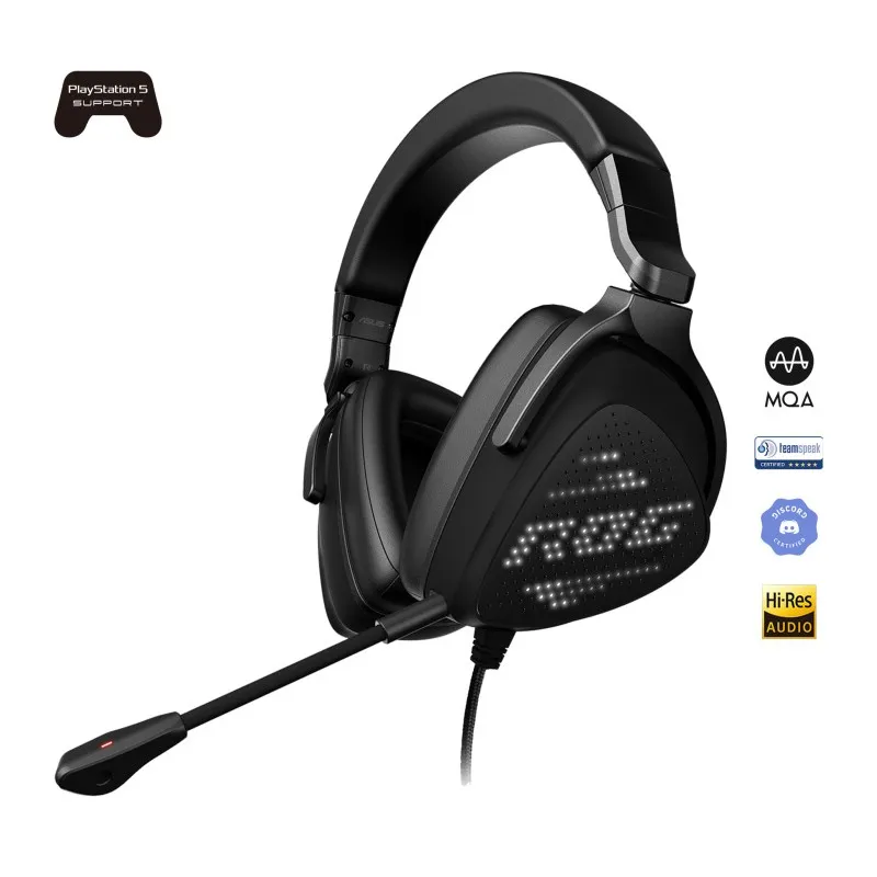 ASUS ROG Delta S Animate Headset AniMe Matrix LED Display, Hi-Res USB-C PC Mac PS5 Switch y Mobile