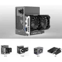 Estación de GPU externa eGPU  Thunderbolt 3/4, USB 4 NVIDIA/AMD PCIe 16x, PD 85W, Daisy Chain, DC/ATX/SFX/Flex