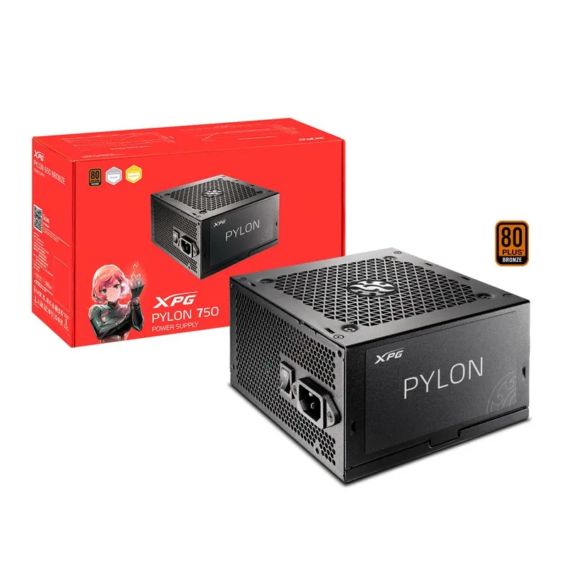[03555] XPG PYLON 750W ATX PSU 80PLUS Bronce no Modular PYLON750B-BKC (750 W)