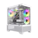 AIRFLOW 10D10 WHITE 3X 120MM FAN AUTO RGB INCLUIDOS M-ATX 1X USB 3.0 1X USB2.0 GPU 345MM