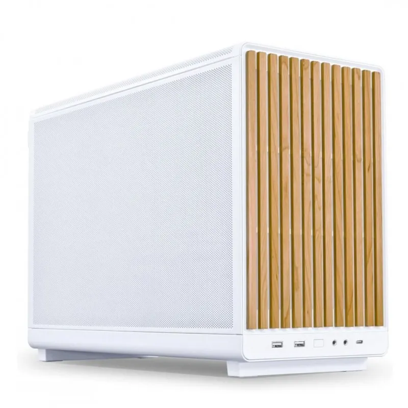 [03296] Lian Li A3-mATX White Wood Mesh No Fan M-ATX