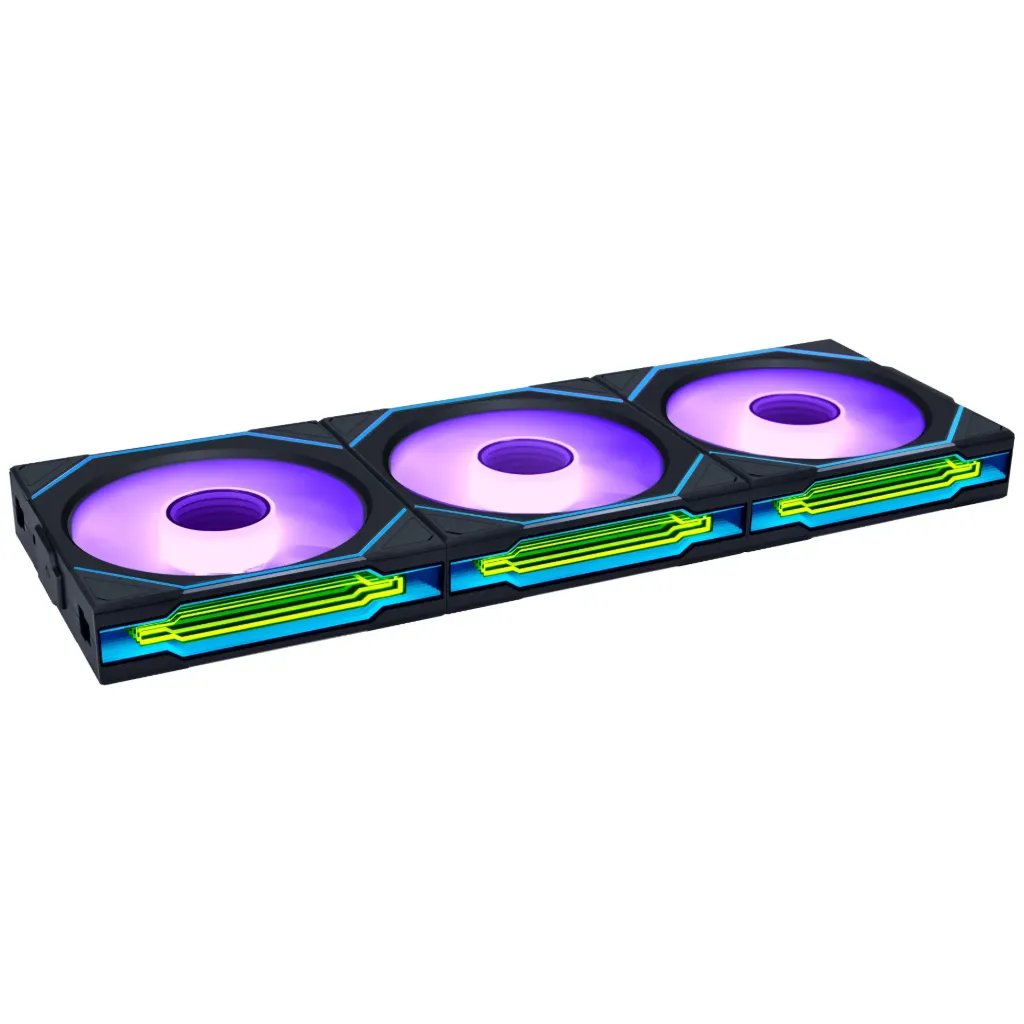 [03822] Lian Li 120mm 3x UNI FAN SL-INF Wireless Reverse Black PWM ARGB, 120mm G99.12RSLIN1W3B.00