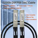 NVIDIA Cable QSFP56 200G DAC 0,5 m DGX Spark Desktop AI supercomputador Cable