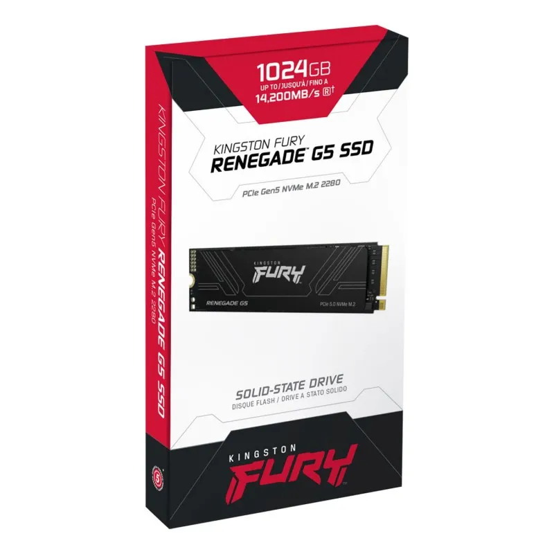 [03823] Kingston 1TB PCIe 5.0 FURY Renegade G5 M.2 2280 NVMe 2280 SFYR2S/1T0