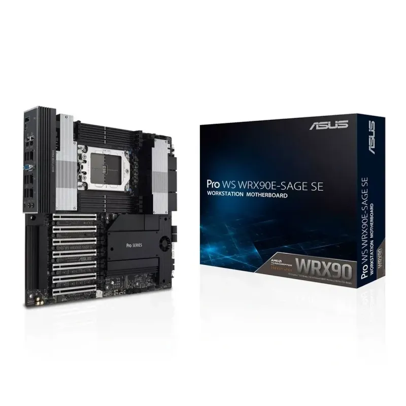 [03854] ASUS Pro WS WRX90E-SAGE SE AMD sTR5 EEB, 7 PCIe 5.0 x16 slots, 32+3+3+3 power stages, 4 PCIe 5.0 M.2 slots, dual 10Gb LAN