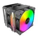 MONTECH NX600 ARGB BLACK CPU 6 tubos de calor cubierta superior premium Fan PWM E28 28mm premium Base de cobre soldada