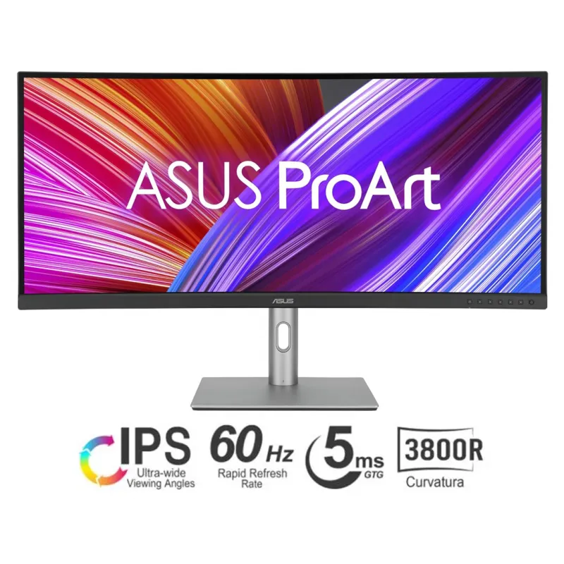 ASUS ProArt PA34VCNV IPS 21:9 3440 x 1440 curva 3800R, 100% sRGB/Rec709 ΔE Calman verificado - CMA
