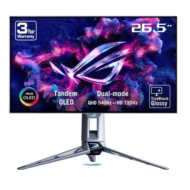 [03877] ROG Swift OLED PG27AQWP-W Gaming Monitor / 2560x1440 Resolution / Tandem OLED Panel 540Hz, HD 720Hz 0.02ms CMA