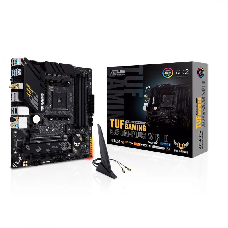 ASUS TUF GAMING B550M-PLUS WiFi II AMD AM4 mATX PCIe 4.0 WiFi 6 LAN 2.5 Gb