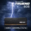 Airflow TRUENO DDR4 8GB 3200Mhz CL16 UDIMM Compatible AMD & Intel - XPM - Disipador Negro