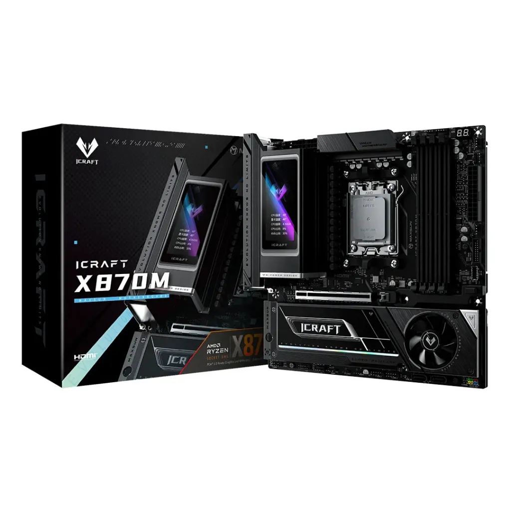 Maxun MS-iCraft X870M M-ATX AMD® AM5 DDR5 WiFi 7 + Bluetooth 5.4 6 USB 5G Tipo A 2 USB 2.0 Tipo A 2 USB4 40G x3 M.2
