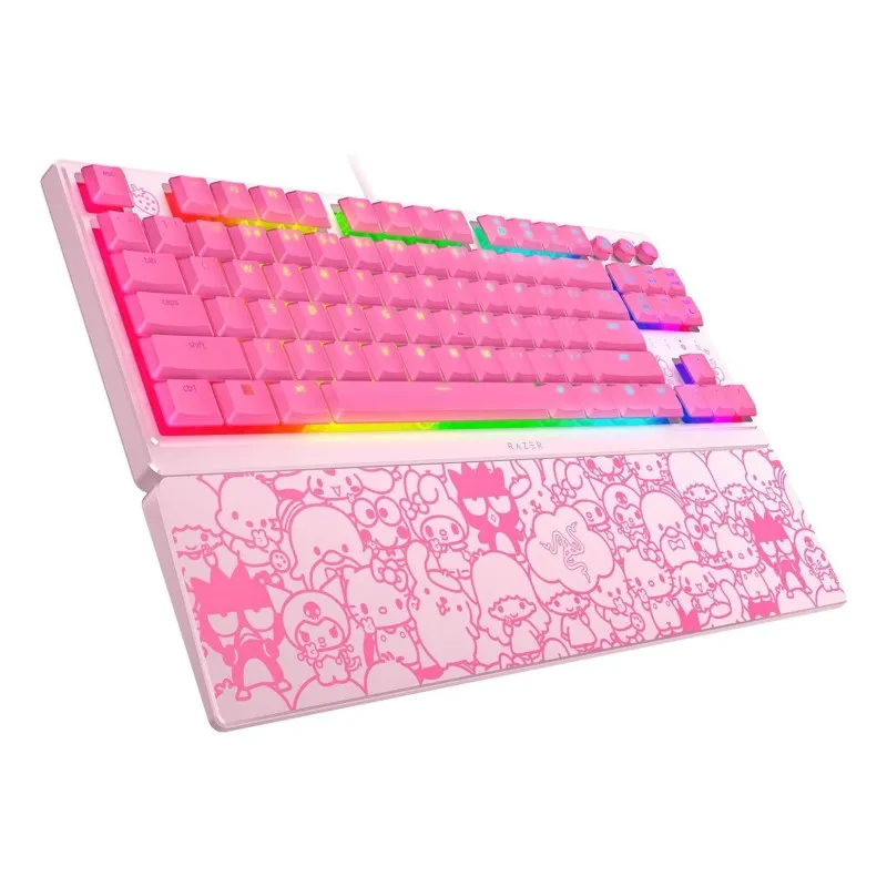 Razer Ornata V3 TKL Teclado en ingles bajo perfil membrana mecánica RGB de 8 zonas