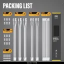 EZDIY-FAB KIT V2 All White Extensión KIT 6 cable PSU 300mm 16AWG 300mm 24P/EPS 8P-4+4P*2/ PCIE8P-6+2P*3 EZDPI228-1