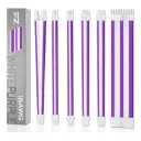EZDIY-FAB Kit All White/Purple extensión cable PSU 16 AWG 24-PIN 8-PIN 6-PIN 4+4-PIN EZDPR036-3