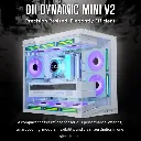 LIAN LI O11D MINI V2 Flow White Case ATX Incluye 5x Fan Reverso